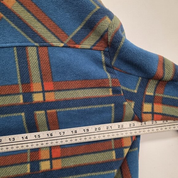 Matix Plaid Polar Fleece Hooded Sherling Jacket Sz XL - Picture 7 of 7